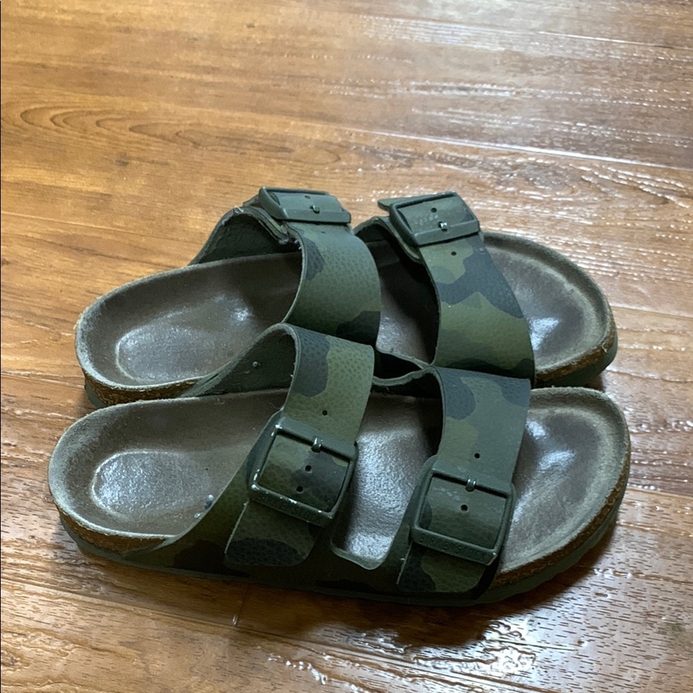 Birkenstock Camouflage Double-Buckle Slide Sandals